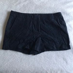 lacy navy blue shorts